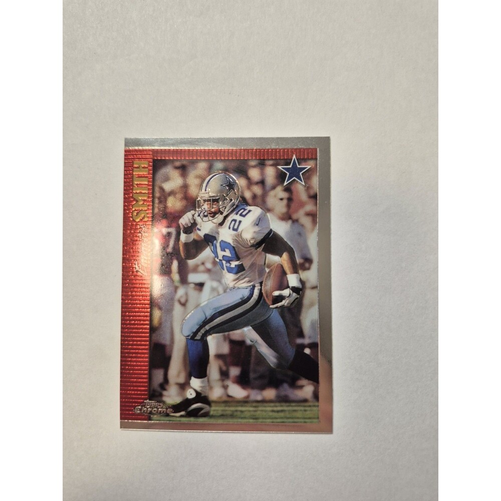 1997 TOPPS CHROME #81 EMMITT SMITH DALLAS COWBOYS NFL H.O.F.